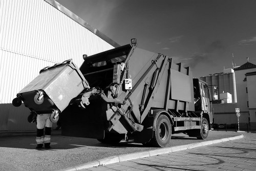 Front of a skip on a street representing skip hire service